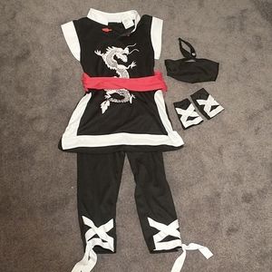 Girls New Ninja 5 pc costume